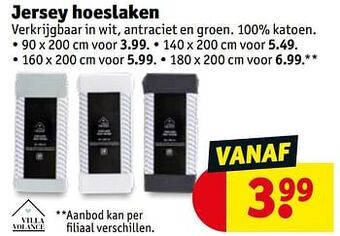 Kruidvat Jersey hoeslaken aanbieding
