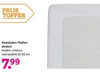 Leen Bakker Hoeslaken molton stretch aanbieding