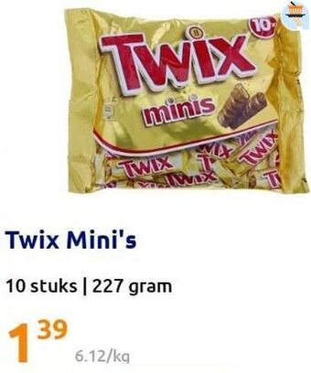 Action Twix mini`s aanbieding