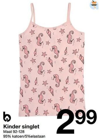 Zeeman Kinder singlet aanbieding