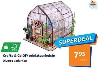 Crafts + co diy miniatuurhuisje