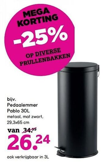Leen Bakker Pedaalemmer pablo aanbieding
