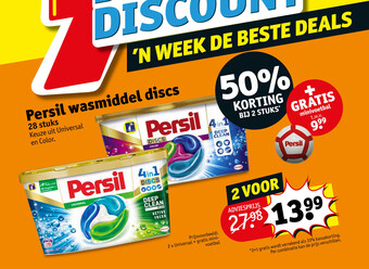 Kruidvat Persil wasmiddel discs aanbieding