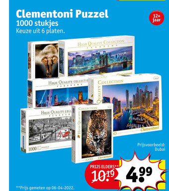 Kruidvat Clementoni Puzzel aanbieding