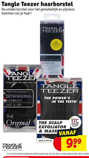 Kruidvat Tangle Teezer haarborstel aanbieding