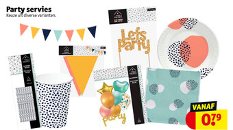 Kruidvat Party servies aanbieding