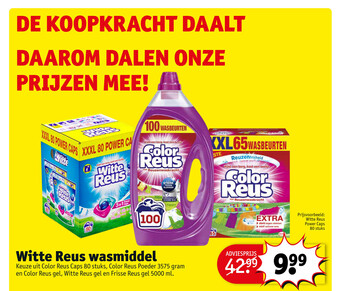 Kruidvat Witte Reus wasmiddel aanbieding