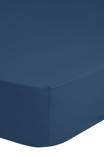Hoeslaken 140x200 Good Morning katoen strijkvrij denim