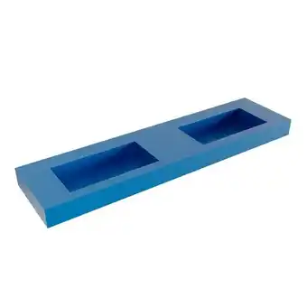 Sawiday Mondiaz ZINK Jeans vrijhangende solid surface wastafel 180cm dubbel rand 12cm aanbieding