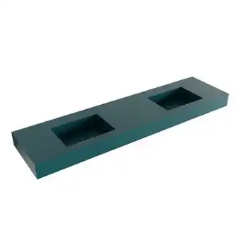 Mondiaz EDGE Smag vrijhangende solid surface wastafel 180cm dubbel rand 12cm