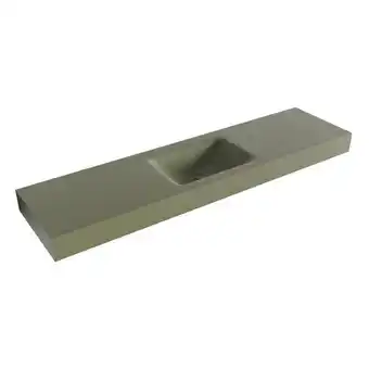 Mondiaz CLOUD Army vrijhangende wastafel 180cm midden rand 12cm