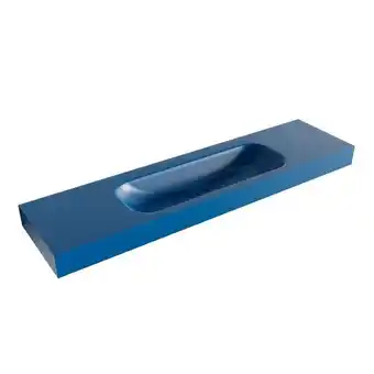 Mondiaz BIG MEDIUM Jeans vrijhangende wastafel 180cm midden rand 12cm