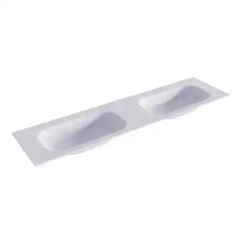 Sawiday Mondiaz BIG small Cale solid surface inbouw wastafel 180cm dubbel aanbieding
