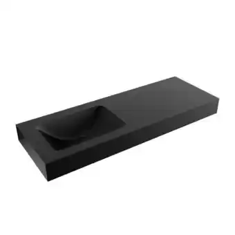 Sawiday Mondiaz LEAF Urban vrijhangende wastafel 130cm links rand 12cm aanbieding