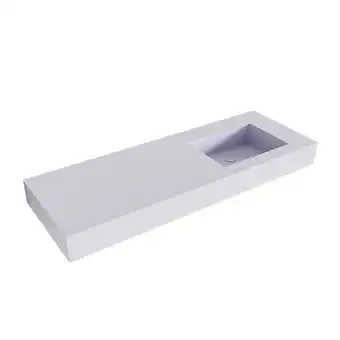 Sawiday Mondiaz EDGE Cale vrijhangende wastafel 130cm rechts rand 12cm aanbieding