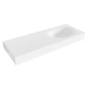 Sawiday Mondiaz MOON Talc vrijhangende wastafel 120cm rechts rand 12cm aanbieding
