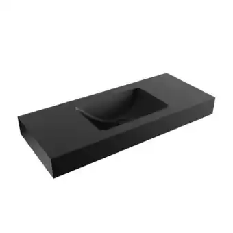 Sawiday Mondiaz LEAF Urban vrijhangende wastafel 110cm midden rand 12cm aanbieding
