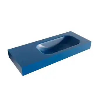 Sawiday Mondiaz BIG SMALL Jeans vrijhangende wastafel 110cm rechts rand 12cm aanbieding