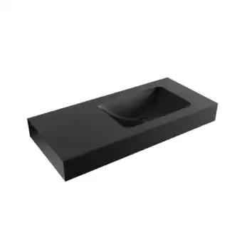 Sawiday Mondiaz LEAF Urban vrijhangende wastafel 100cm rechts rand 12cm aanbieding