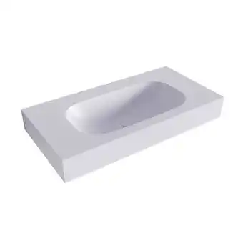 Sawiday Mondiaz STOR SMALL Cale vrijhangende wastafel 90cm midden rand 12cm aanbieding