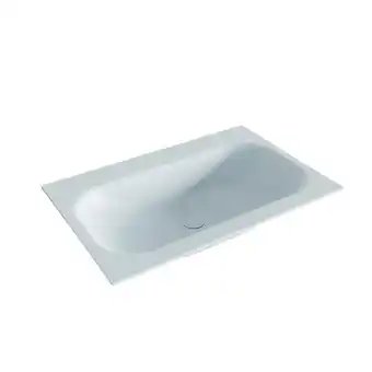 Sawiday Mondiaz BIG small Clay solid surface inbouw wastafel 70cm midden aanbieding