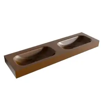 Sawiday Mondiaz BIG SMALL Rust vrijhangende wastafel 160cm dubbel rand 12cm aanbieding