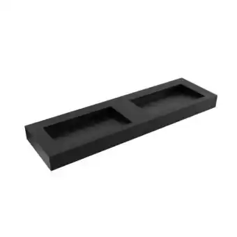 Sawiday Mondiaz AVON Urban vrijhangende solid surface wastafel 160cm dubbel rand 12cm aanbieding