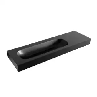Sawiday Mondiaz STOR MEDIUM Urban vrijhangende wastafel 150cm links rand 12cm aanbieding