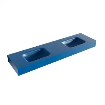 Sawiday Mondiaz GRUNNE Jeans vrijhangende wastafel 150cm dubbel rand 12cm aanbieding