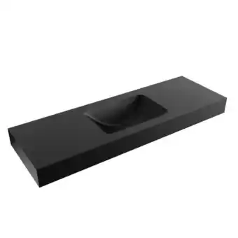 Sawiday Mondiaz LEAF Urban vrijhangende wastafel 140cm midden rand 12cm aanbieding