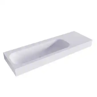 Sawiday Mondiaz BIG MEDIUM Cale vrijhangende wastafel 140cm links rand 12cm aanbieding