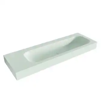 Sawiday Mondiaz BIG LARGE Greey vrijhangende wastafel 140cm rechts rand 12cm aanbieding