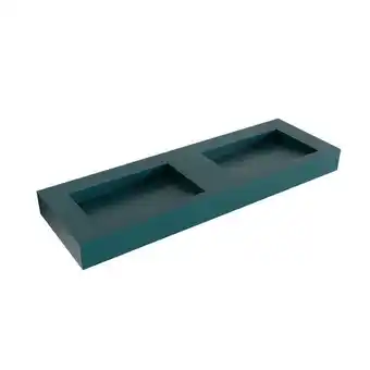 Sawiday Mondiaz AVON Smag vrijhangende solid surface wastafel 140cm dubbel rand 12cm aanbieding
