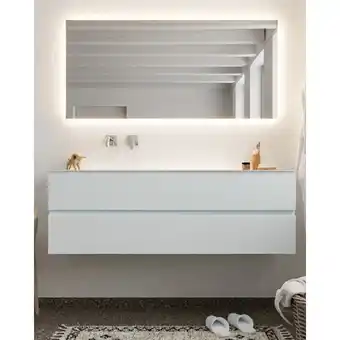 Sawiday MONDIAZ VICA 150cm badmeubel clay 2 lades wastafel cloud links zonder kraangat aanbieding