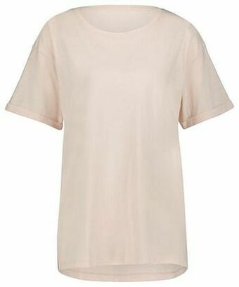 HEMA HEMA Dames T-shirt Lichtroze (lichtroze) aanbieding