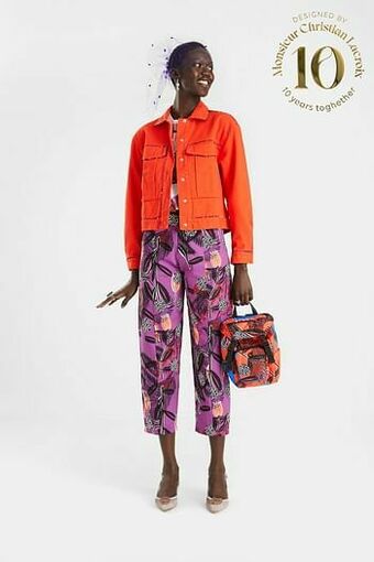 Desigual Jack met geprinte contouren - RED - S aanbieding