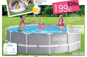 Yess Zwembad Prism Frame Rond Tubulair Intex aanbieding