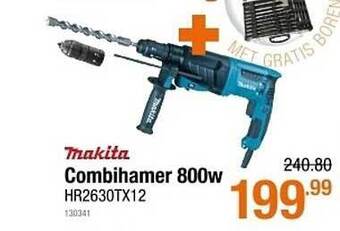 Cevo Makita Combihamer 800w HR2630TX12 aanbieding