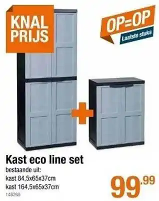 Cevo Kast Eco Line Set aanbieding
