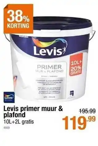 Cevo Levis Primer Muur & Plafond 38% Korting aanbieding