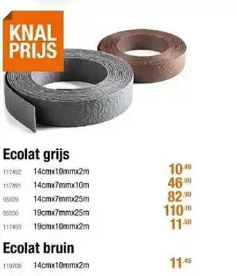 Cevo Ecolat Grijs Of Ecolat Bruin aanbieding