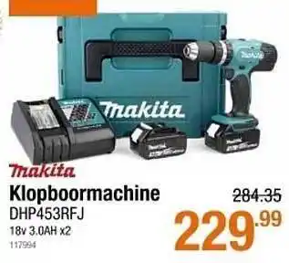 Cevo Makita Klopboormachine DHP453RFJ aanbieding