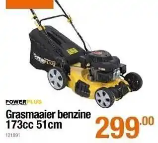 Cevo PowerPlus Grasmaaier Benzine 173cc 51cm aanbieding