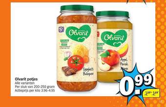 Albert Heijn Olvarit Potjes aanbieding