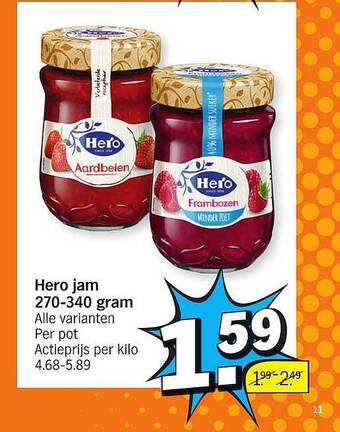 Albert Heijn Hero Jam aanbieding