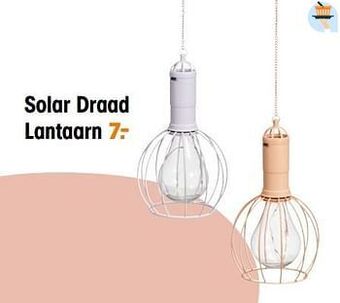 Kwantum Solar draad lantaarn aanbieding