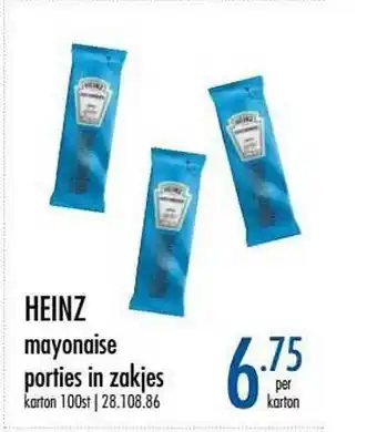 Horeca totaal Heinz Mayonaise Porties In Zakjes aanbieding