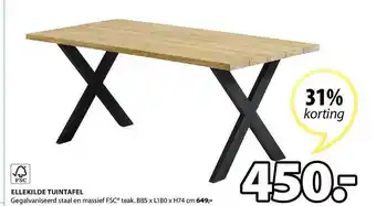 Jysk Ellekilde Tuintafel aanbieding