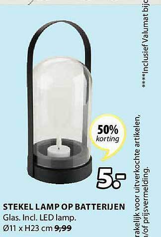 Jysk Stekel Lamp Op Batterijen aanbieding