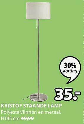 Jysk Kristof Staande Lamp aanbieding
